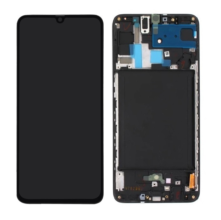 OEM OLED displej pre Samsung Galaxy A70 s rámom (full size OLED)