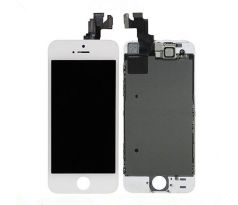 ORIGINAL Biely LCD displej iPhone 5S s prednou kamerou + proximity senzor OEM (bez home button)
