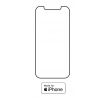 Hydrogel - matná ochranná fólia - iPhone 12 Pro - typ výrezu 2