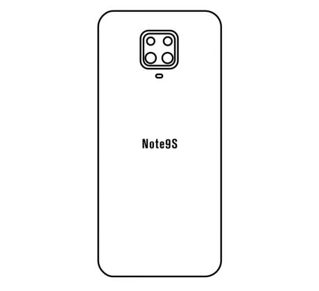 Hydrogel - zadná ochranná fólia - Xiaomi Redmi Note 9S