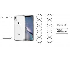 START PACK - hydrogel ochranná fólia + 10ks fólia na zadnú kameru + transparentný kryt pre iPhone XR