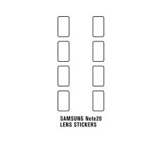 Hydrogel - ochranná fólia zadnej kamery - Samsung Galaxy Note 20 - 8ks v balení, typ výrezu 4