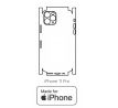 Hydrogel - zadná ochranná fólia (full cover) - iPhone 11 Pro - typ výrezu 8
