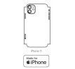 Hydrogel - matná zadná ochranná fólia (full cover) - iPhone 11 - typ výrezu 3