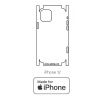 Hydrogel - zadná ochranná fólia (full cover) - iPhone 12 - typ výrezu 7