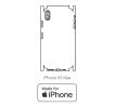Hydrogel - zadná ochranná fólia (full cover) - iPhone XS Max - typ výrezu 4