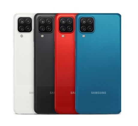 Samsung Galaxy A12 - Zadný kryt - se sklíčkem kamery - modrý (náhradný diel)