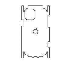 Hydrogel - matná zadná ochranná fólia (full cover) - iPhone 12 Pro - typ výrezu 10