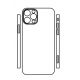 Hydrogel - matná zadná ochranná fólia (full cover) - iPhone 12 Pro - typ výrezu 2