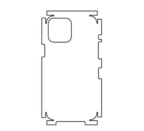 Hydrogel - zadná ochranná fólia (full cover) - iPhone 12 Pro Max - typ výrezu 6