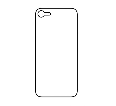 Hydrogel - matná zadná ochranná fólia - iPhone SE 2020/2022 - typ výrezu 3
