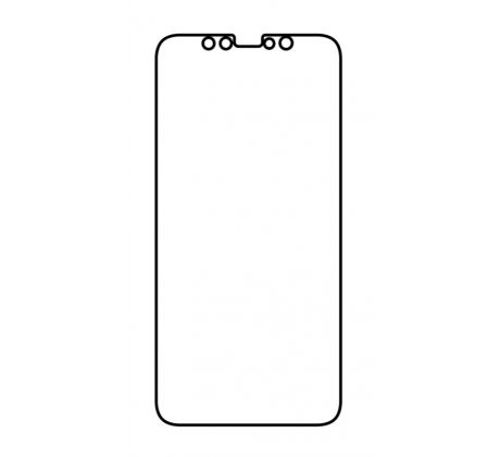 Hydrogel - matná ochranná fólia - iPhone XS Max - typ výrezu 3