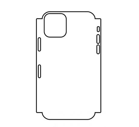 Hydrogel - zadná ochranná fólia (full cover) - iPhone 11 Pro Max - typ výrezu 4