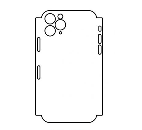 Hydrogel - zadná ochranná fólia (full cover) - iPhone 11 Pro Max - typ výrezu 3