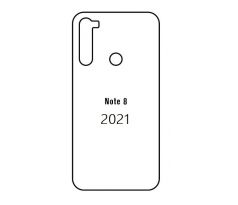 Hydrogel - matná zadná ochranná fólia - Xiaomi Redmi Note 8 2021