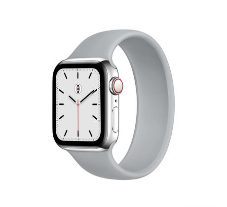 Remienok pre Apple Watch (38/40/41mm) Solo Loop, veľkosť M - šedý 
