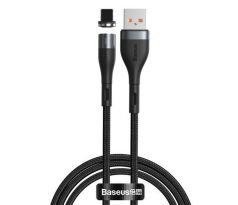 Baseus Zinc - Magnetický nylonový USB kábel lightning 1.5A 1m Black
