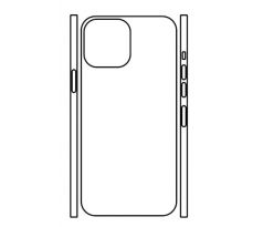 Hydrogel - matná zadná ochranná fólia (full cover) - iPhone 13 Pro  Max - typ výrezu 2