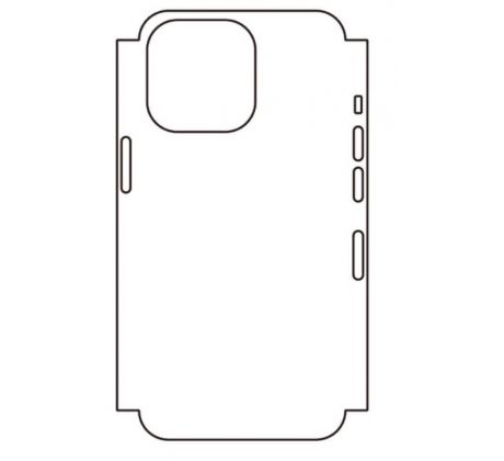 Hydrogel - zadná ochranná fólia (full cover) - iPhone 13 Pro Max - typ výrezu 4