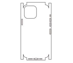 Hydrogel - matná zadná ochranná fólia (full cover) - iPhone 13 Pro Max 