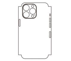 Hydrogel - zadná ochranná fólia (full cover) - iPhone 13 Pro - typ výrezu 9