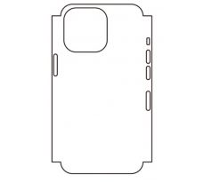 Hydrogel - matná zadná ochranná fólia (full cover) - iPhone 13 Pro - typ výrezu 10