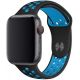 Remienok pre Apple Watch (42/44/45mm) Sport, black-light blue (veľkosť L)
