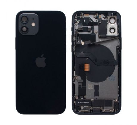 Apple iPhone 12 mini - Zadný housing s predinštalovanými dielmi (čierny)