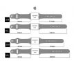 Remienok pre Apple Watch (42/44/45mm) Sport Band, Rainbow, veľkosť S/M