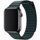 Koženkový remienok Leather Loop pre Apple Watch (38/40/41mm) Forest Green