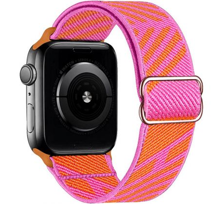 Scrunchie remienok pre Apple Watch (38/40/41mm) Orange Pink