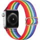 Scrunchie remienok pre Apple Watch (42/44/45mm) Rainbow