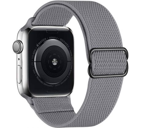 Scrunchie remienok pre Apple Watch (42/44/45mm) Dark Grey