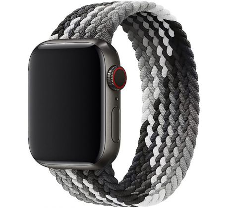 Remienok pre Apple Watch (38/40/41mm) Elastic Nylon, veľkosť 135-150mm - Black Clever