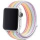 Nylonový remienok pre Apple Watch (38/40/41mm) Eatch White Rainbow 