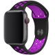 Remienok pre Apple Watch (42/44/45mm) Sport, black-purple (veľkosť L)
