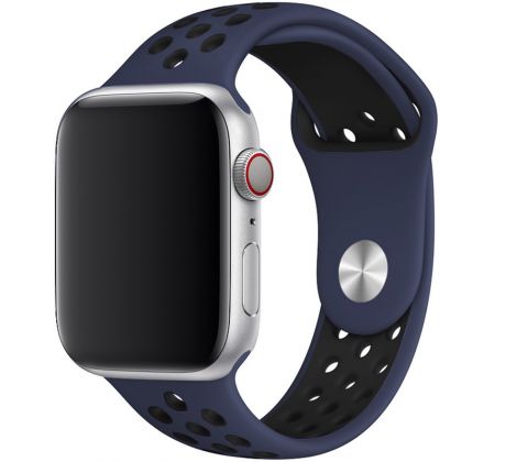Remienok pre Apple Watch (38/40/41mm) Sport, midnight blue-black (veľkosť L)