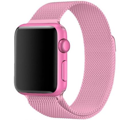 Remienok Loop Milanese Apple Watch 42/44/45mm New Pink