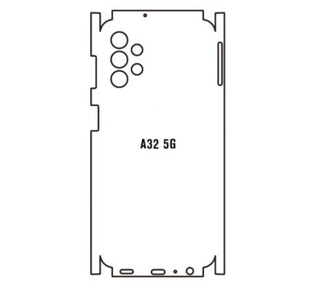 Hydrogel - zadná ochranná fólia - Samsung Galaxy A32 5G  - typ výrezu 2
