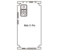 Hydrogel - zadná ochranná fólia - Xiaomi Redmi Note 11 Pro - typ výrezu 3