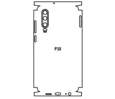 Hydrogel - zadná ochranná fólia - Huawei P30 - typ výrezu 3
