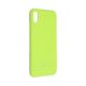 Roar Colorful Jelly Case -  iPhone XS Max žltý limetkový