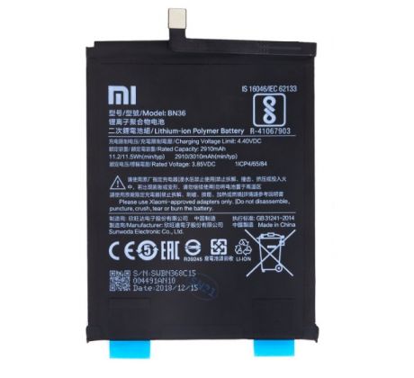 Batéria BN36 pre Xiaomi Mi A2 3010mAh (Service Pack)