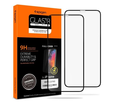 OCHRANNÉ TVRDENÉ SKLO SPIGEN GLASS FC 2-PACK iPhone 11 Pro/X/Xs