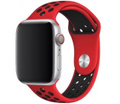 Remienok pre Apple Watch (42/44/45mm) Sport, red-black (veľkosť S)