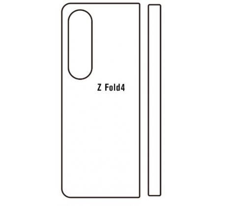 Hydrogel - matná zadná ochranná fólia - Samsung Galaxy Z Fold 4 
