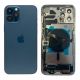 Apple iPhone 12 Pro Max - Zadný housing s predinštalovanými dielmi (modrý)