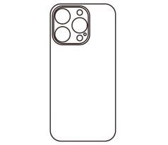 Hydrogel - matná zadná ochranná fólia - iPhone 14 Pro Max - typ výrezu 3