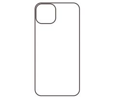 Hydrogel - matná zadná ochranná fólia - iPhone 14 - typ výrezu 2
