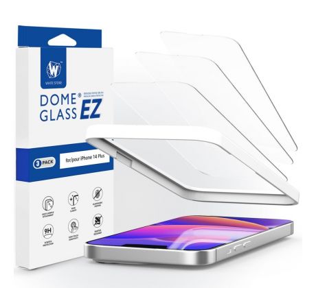 OCHRANNÉ TVRDENÉ SKLO WHITESTONE EZ GLASS 3-PACK iPhone 13 Pro Max / 14 Plus / 15 Plus CLEAR